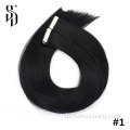 Nagelhaut 12A Remy Tape Haare gerade Großhandel Nagelhaut ausgerichtet Jungfrau 100 Human -Klebeband in Haarverlängerungen, Verkäufer, Klebeband Haarerweiterung